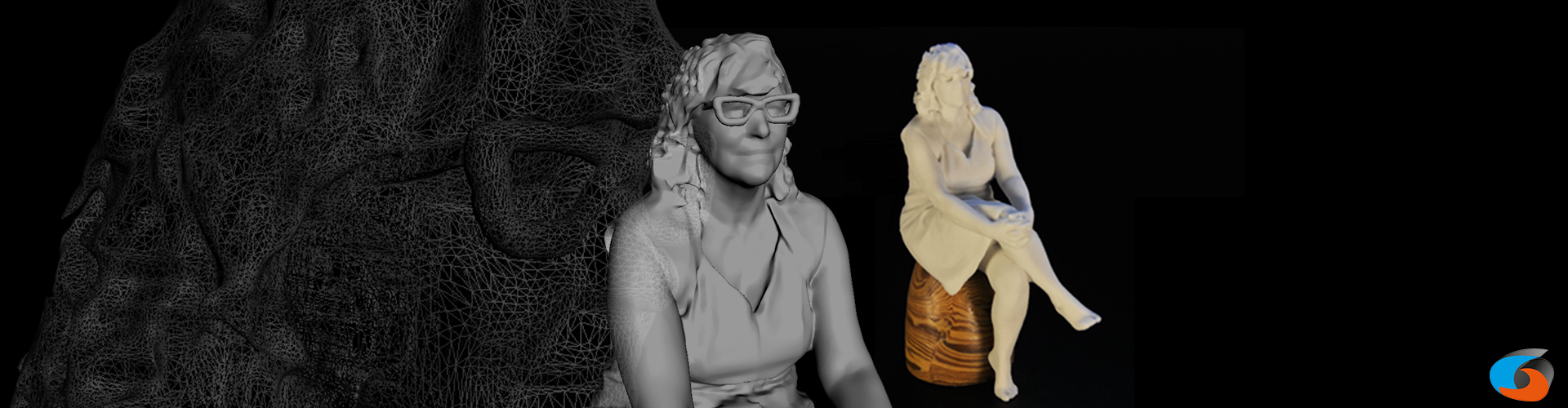 3D-beeld geprint in keramisch materiaal