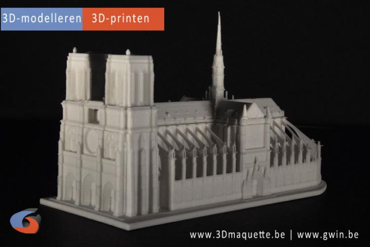 Maquette geprint in 3D - 3D-maquette