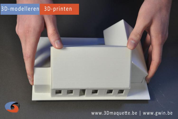 Maquette geprint in 3D - 3D-maquette