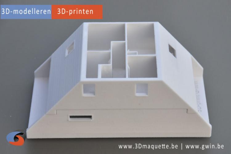 Maquette geprint in 3D - 3D-maquette