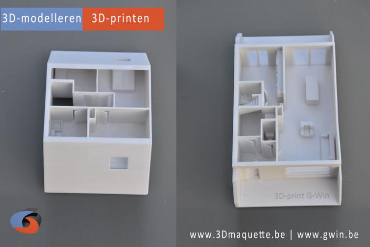 Maquette geprint in 3D - 3D-maquette