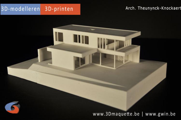 Maquette geprint in 3D - 3D-maquette