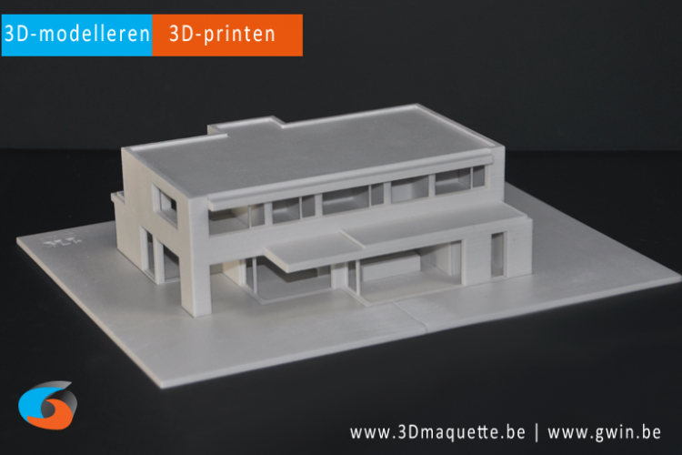 Maquette geprint in 3D - 3D-maquette