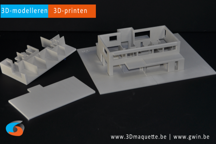 Maquette geprint in 3D - 3D-maquette