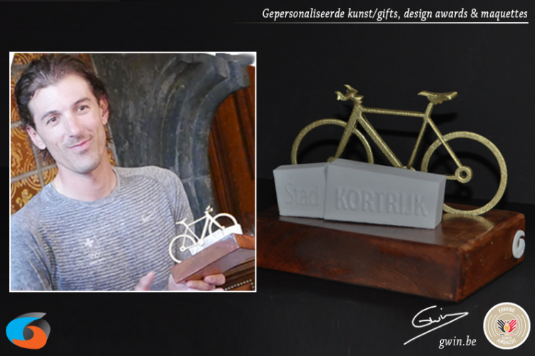 Award geprint in 3D - design award - unieke sporttrofee