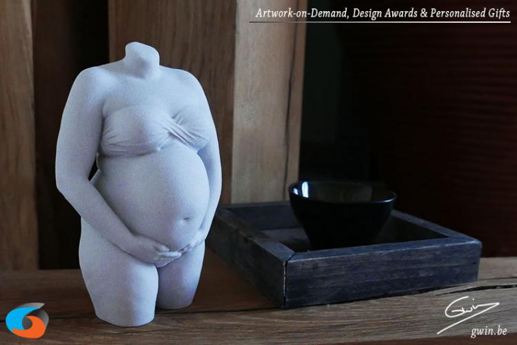 Zwangerschapsbuikje - Zwangere buik - 3D print - 3D fotografie - buik print - impression ventre