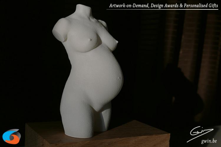 Zwangerschapsbuikje - Zwangere buik - 3D print - 3D fotografie - buik print - newborn baby